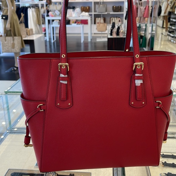 Michael Kors Voyager Small Saffiano Leather Tote Bag
Style# 30H1GV6T4T
NWT Flame - Picture 5 of 16